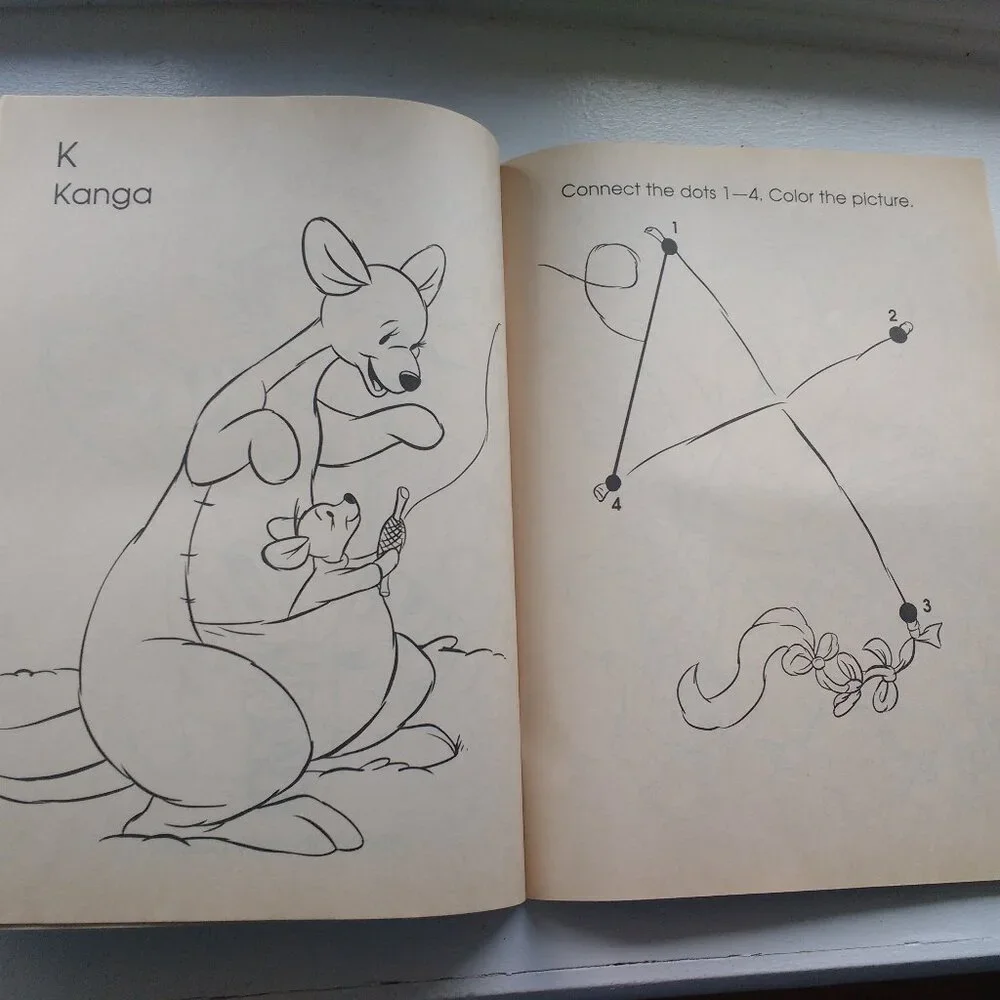 Golden Books Pooh's book of ABC's coloring book